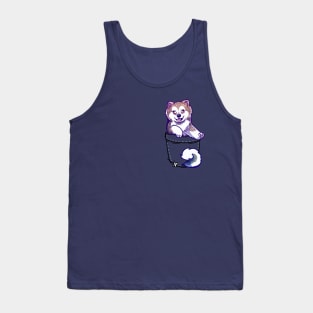 Pocket Cute Canadian Eskimo Dog Tank Top